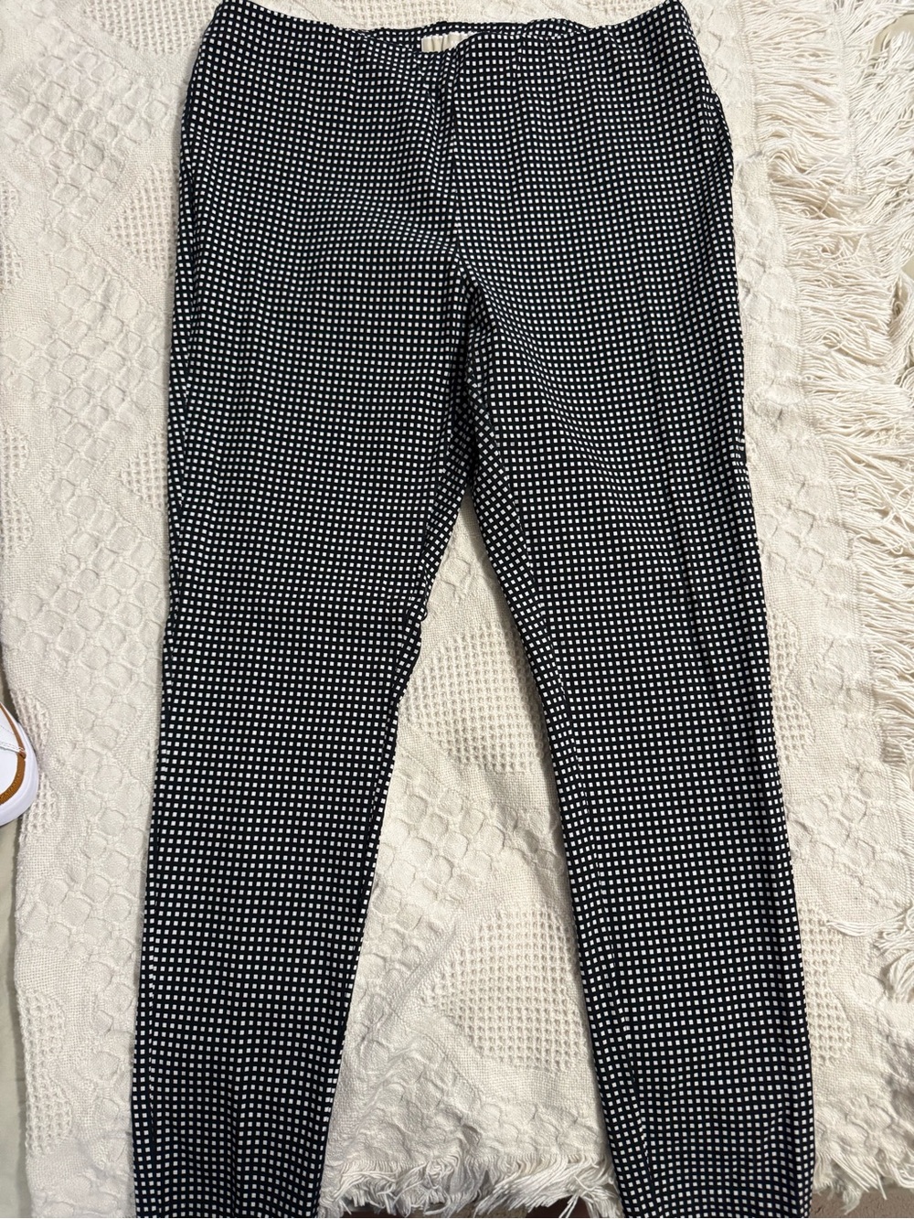 Michael Kors Black and White Dot Print dress pants